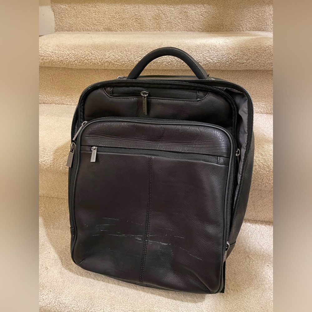 Kenneth Cole Reaction Genuine Leather Travel Backpack